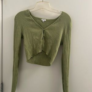 Garage green sweater